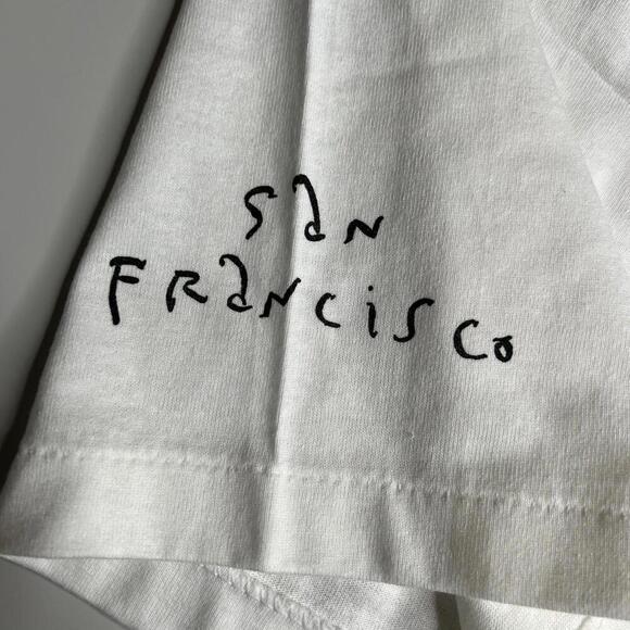 Vintage 90s Moose’s San Francisco T-Shirt XL Deadstock White Graphic Tee USA - Picture 4 of 7